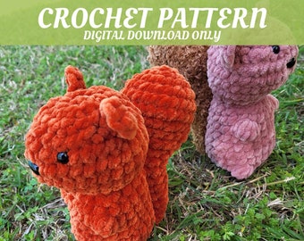 Stanley The Squirrel PDF Crochet Pattern