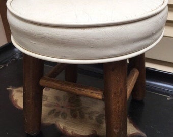 * 50s Kidney tableflower stoolflower bench with brass feet *