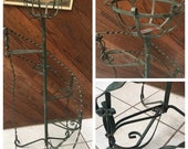 Black Friday Sale vintage spiral tiered metal plant stand garden farmhouse wrought iron