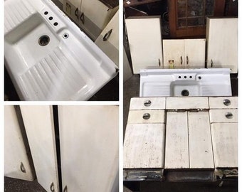 Vintage Kitchen Cabinet Etsy