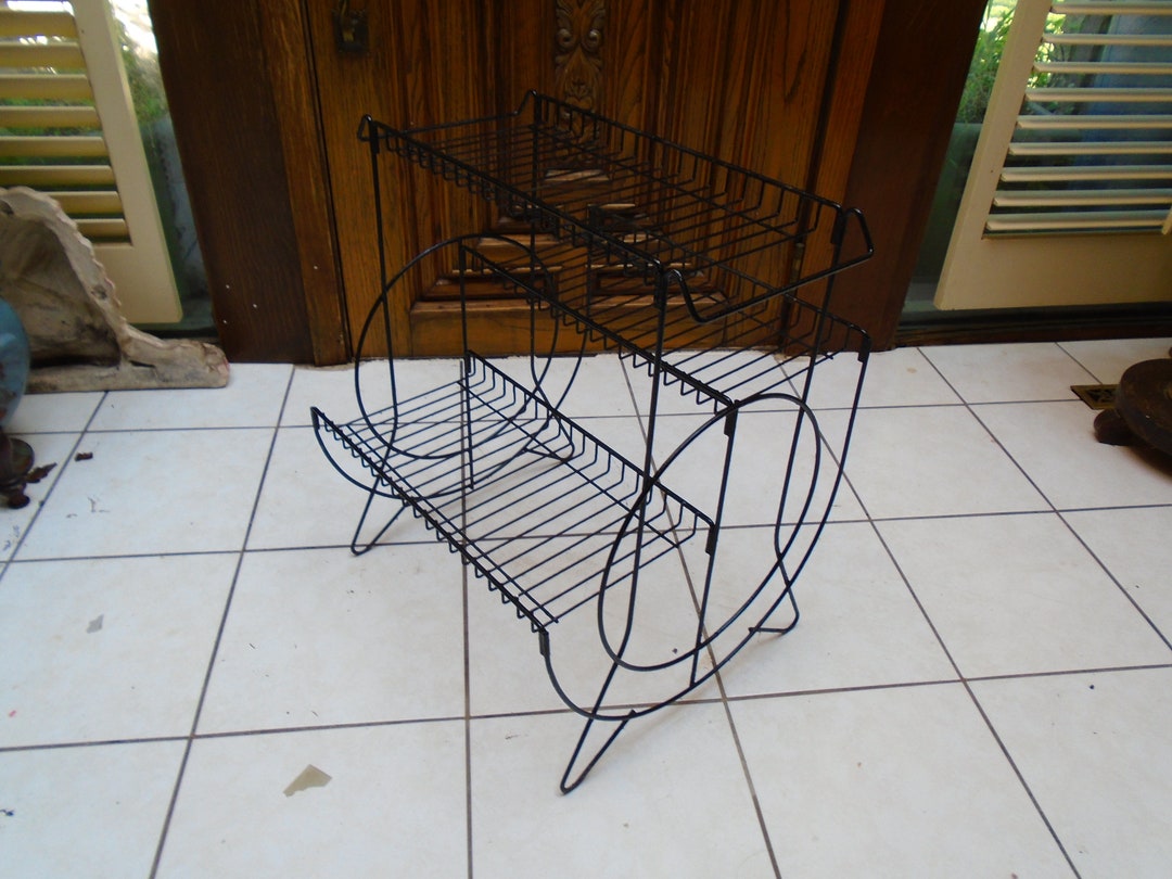 Black Metal Six-Tier Plant Stand with Circular Design main image 1