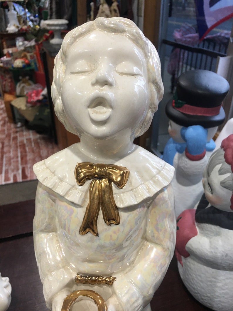 Pre Holiday Sale Vintage choir ceramic pair by Scioto Ceramics Etsy