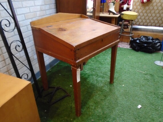 Cave Open Front Student Desk with Large Plastic Book Box, Ready-to-Ass