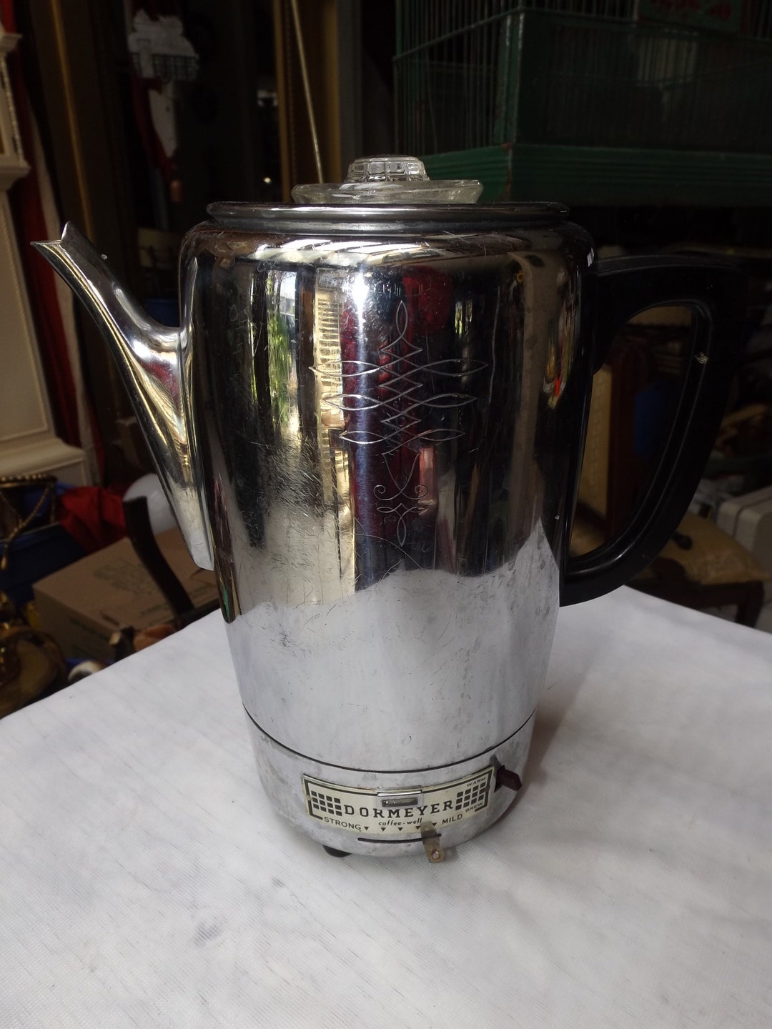 1950 Aluminum Coffee Dormeyer Electric Coffee Pot 10 Cup Not Tested Etsy