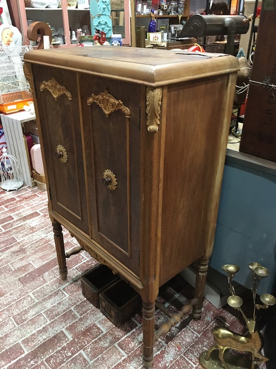 Art deco stereo sale cabinet