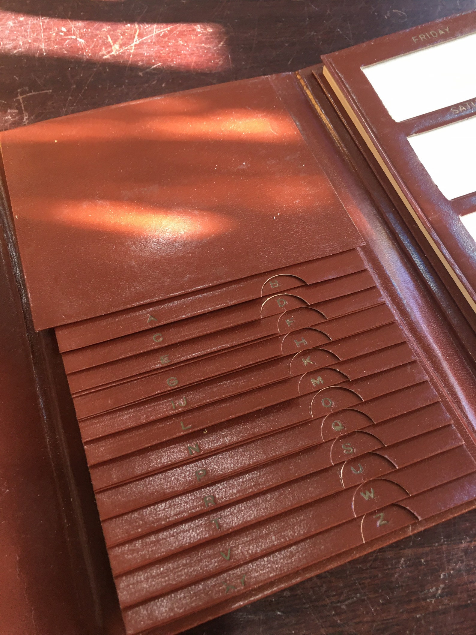 retro-faux-leather-weekly-planner-with-center-notes-phone-etsy