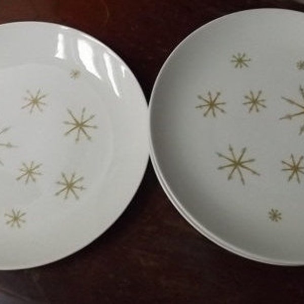 Star Glow Dinner Plate Pattern By Royal China Mid Century 1950 Atomic Snowflake