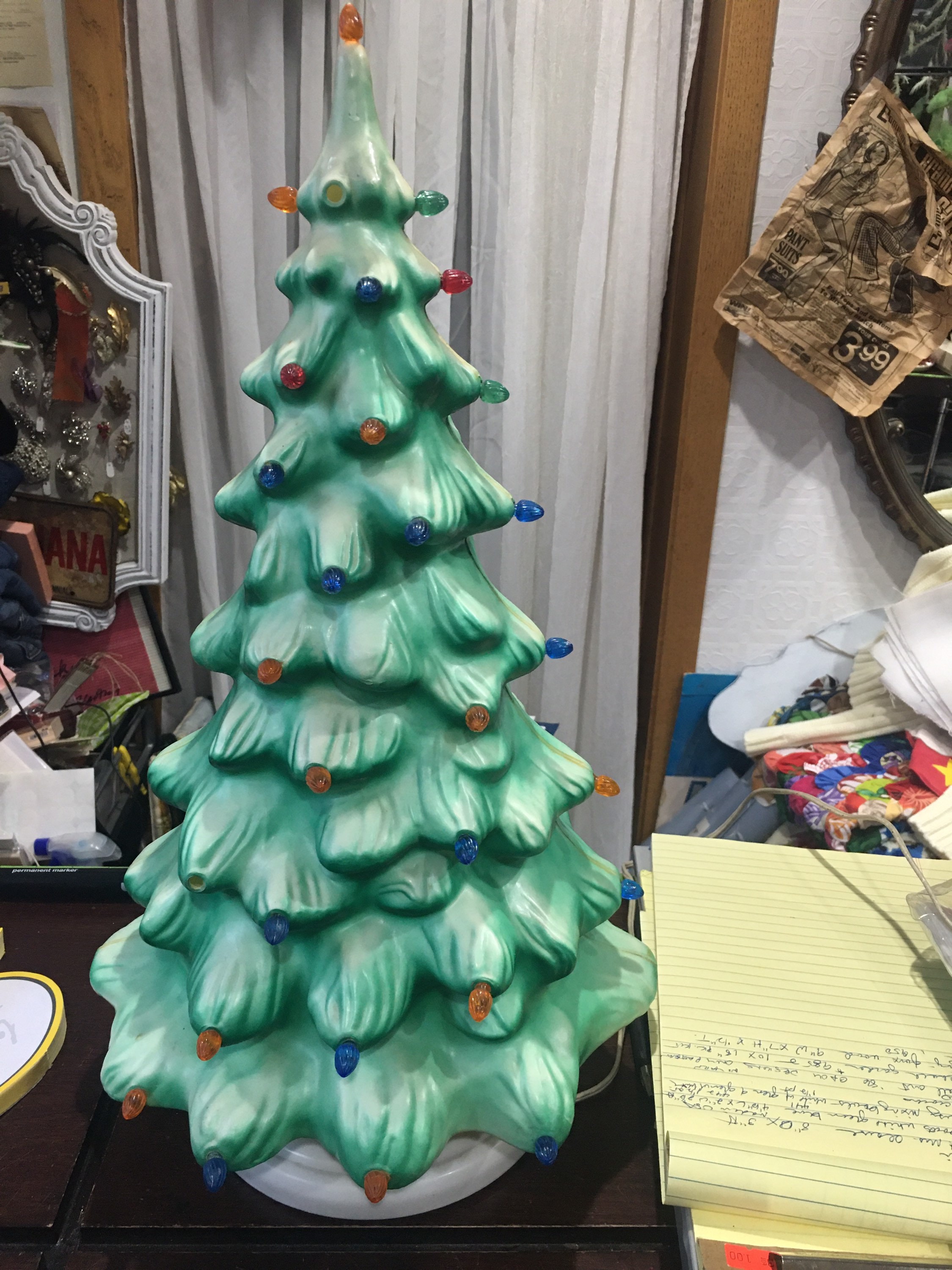 25 OFF Christmas tree blow mold small table top Union Etsy