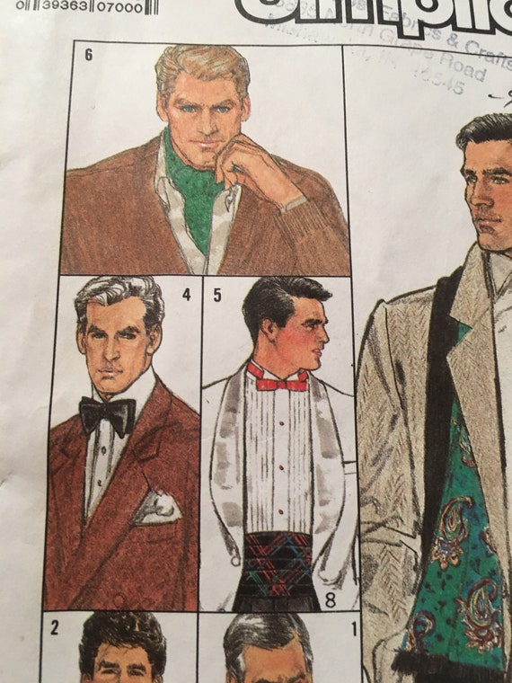 Simplicity Pattern 8785 Men Dress Ties Sewing Pattern Crafts - Etsy