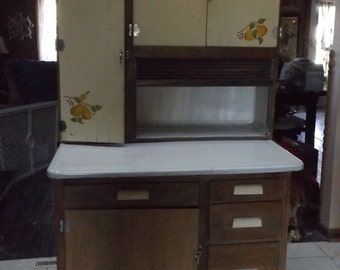 Hoosier cabinet enamel Etsy