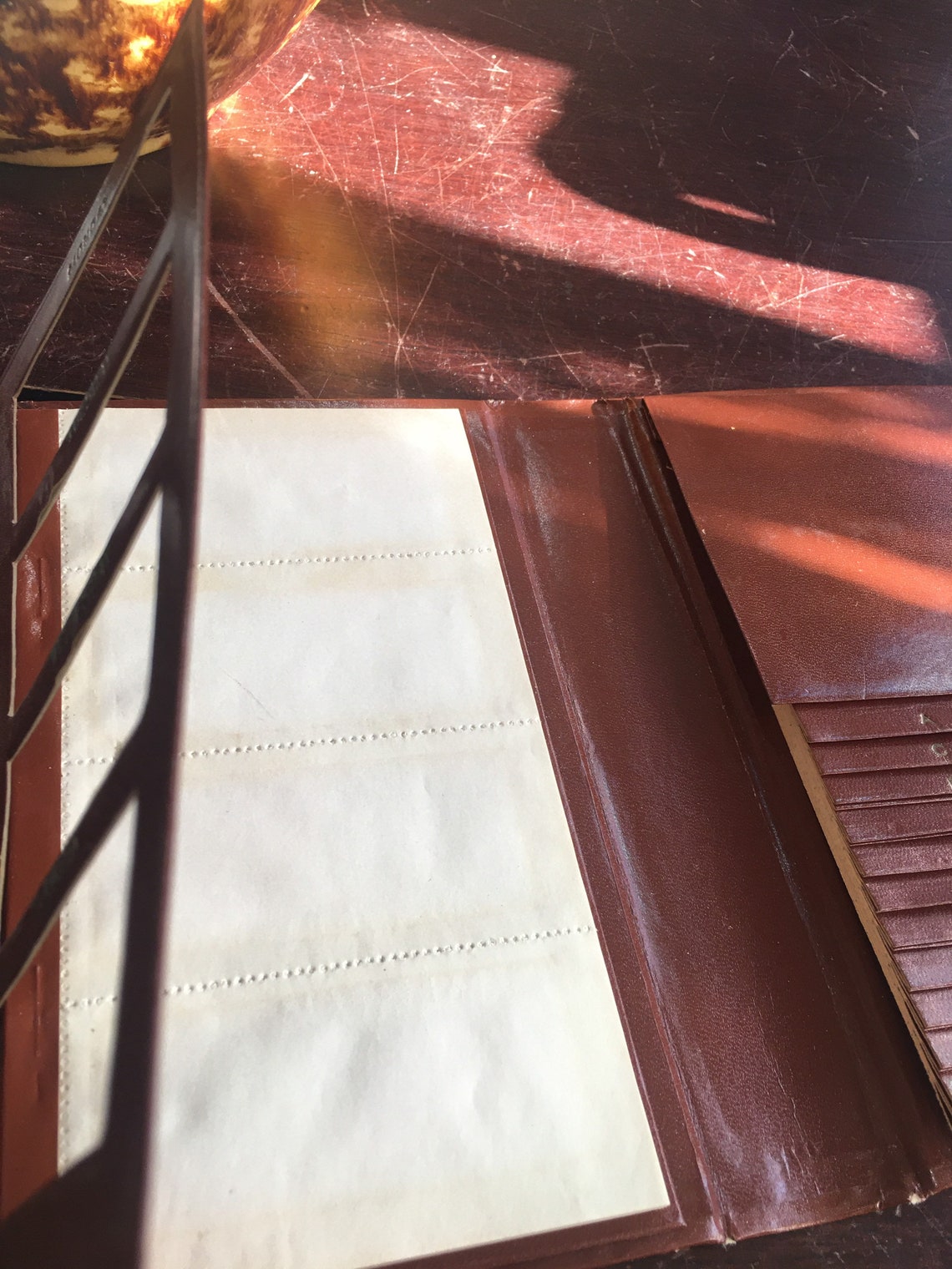 retro-faux-leather-weekly-planner-with-center-notes-phone-etsy