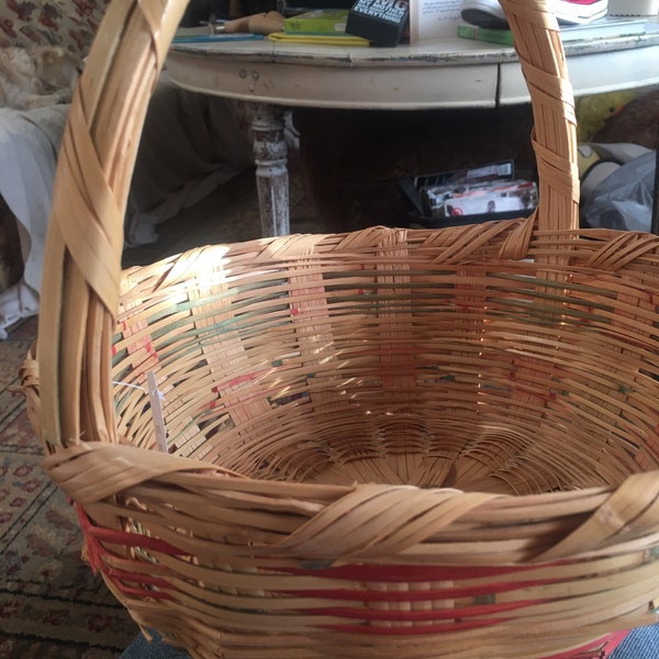 Wicker Easter Basket Etsy