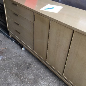 MCM Retro Vintage Blonde Bedroom Suite Set Three Pieces Furniture ...