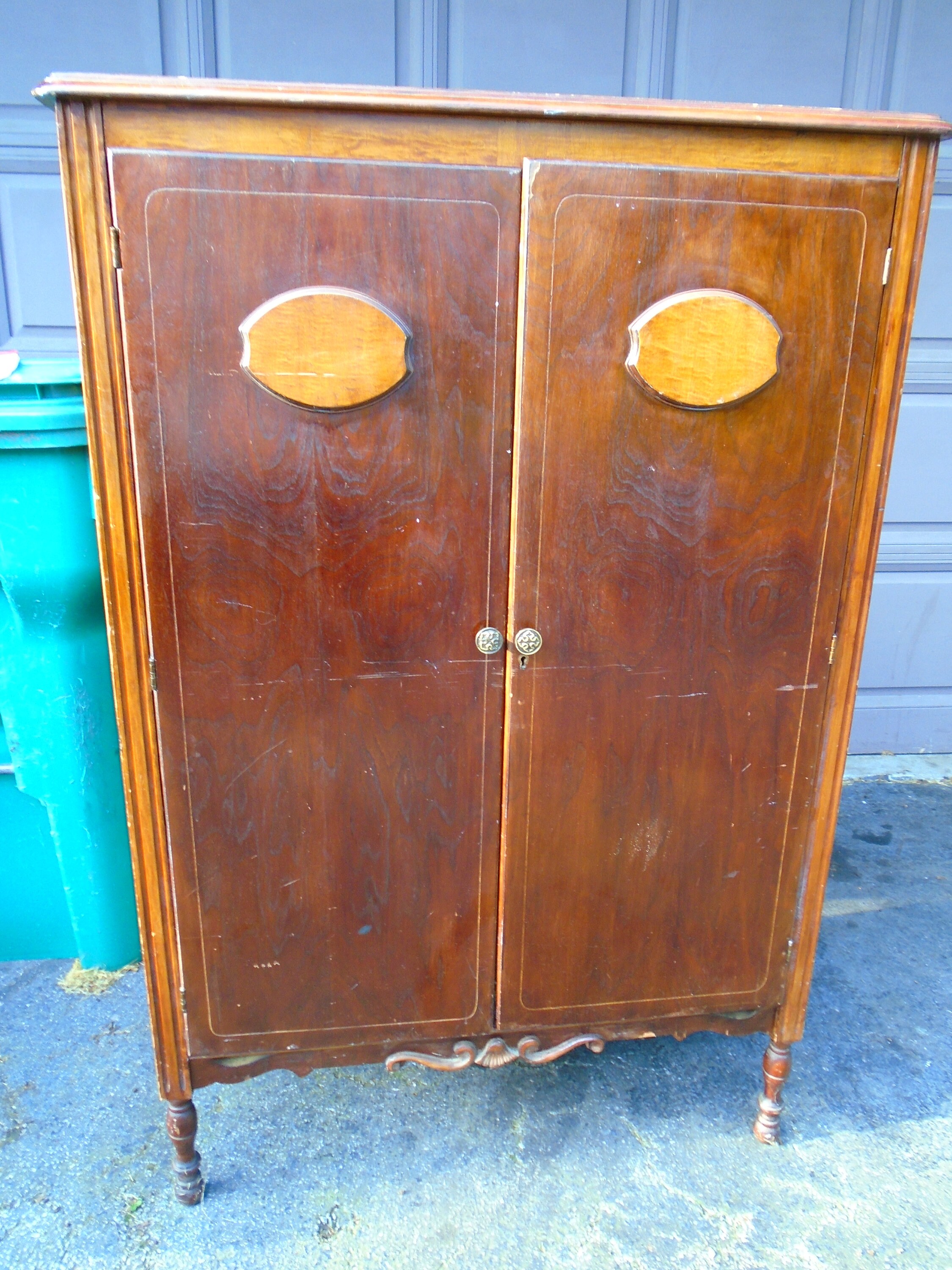 Vintage Ornate Wardrobe Closet Storage Small Bedroom Two Door - Etsy