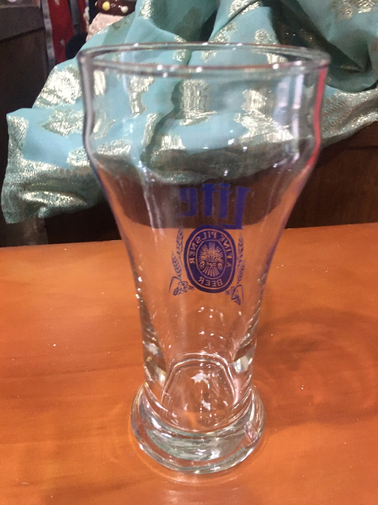 Retro Lite pilsner beer fluted 8oz glass Etsy