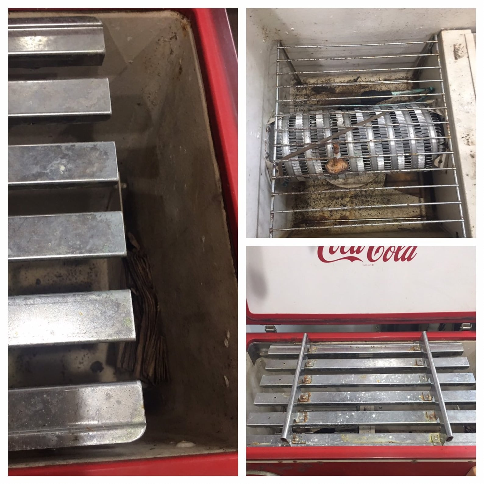 1954 Coca Cola Vending Machine Two Tone Small Machine All Parts There ...