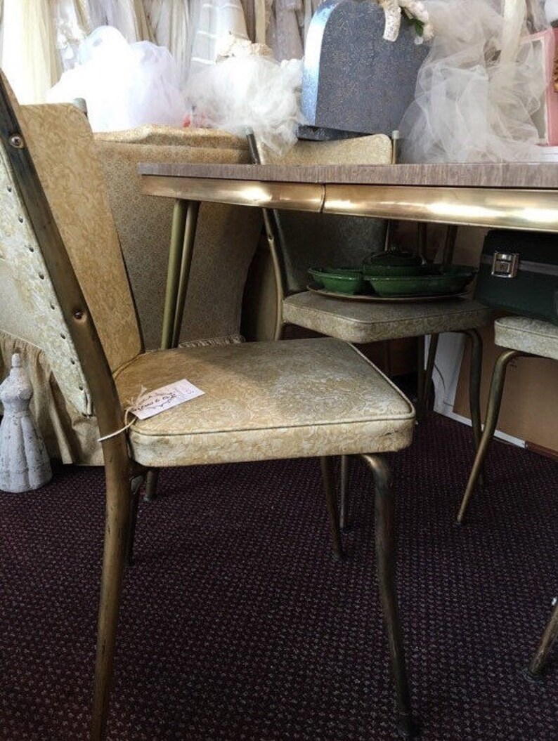 Retro Table Chair Set Mid Century Vintage Kitchen Apartment Etsy