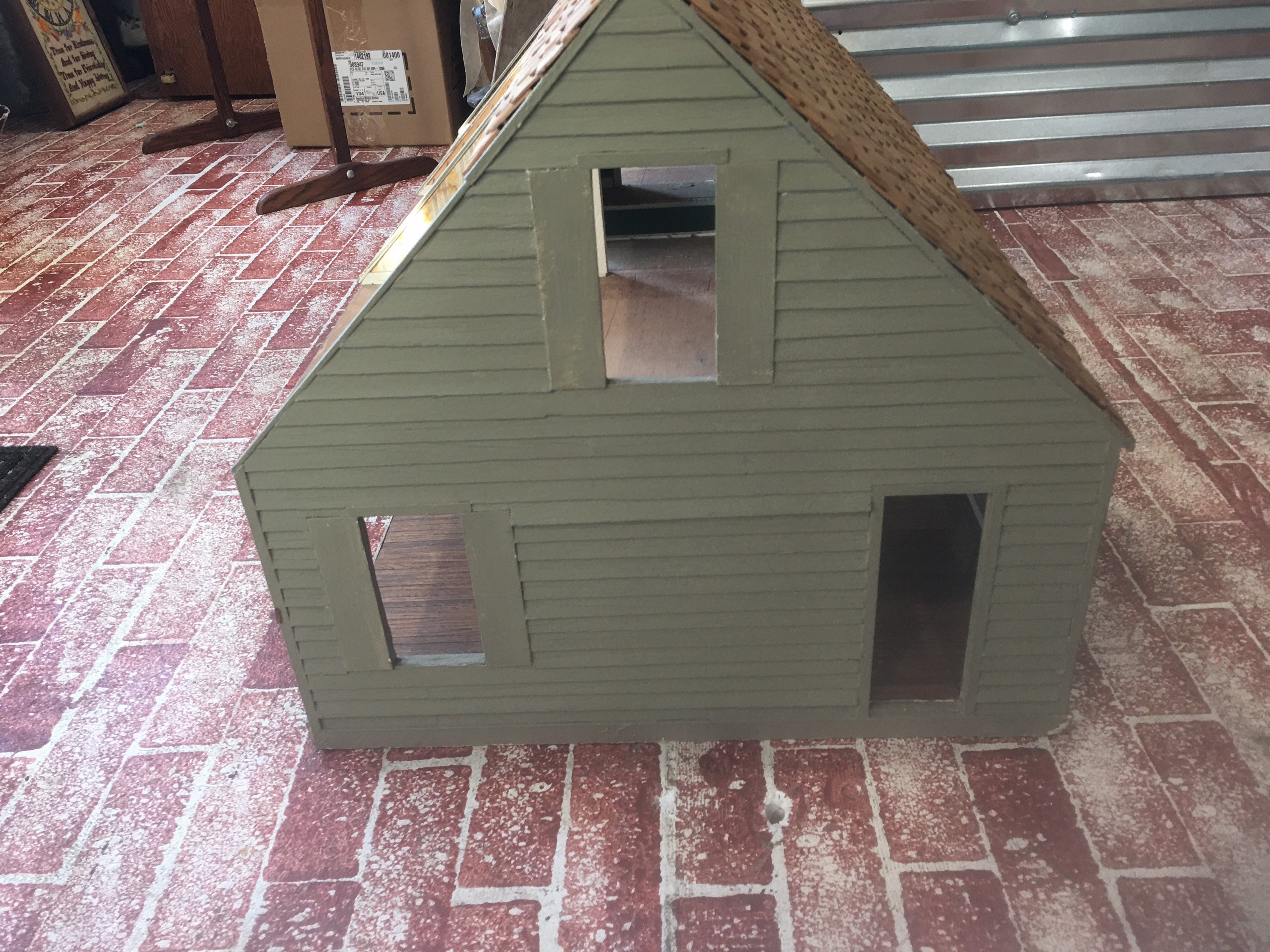 25 OFF Darling handmade olive cape cod doll house with shake Etsy