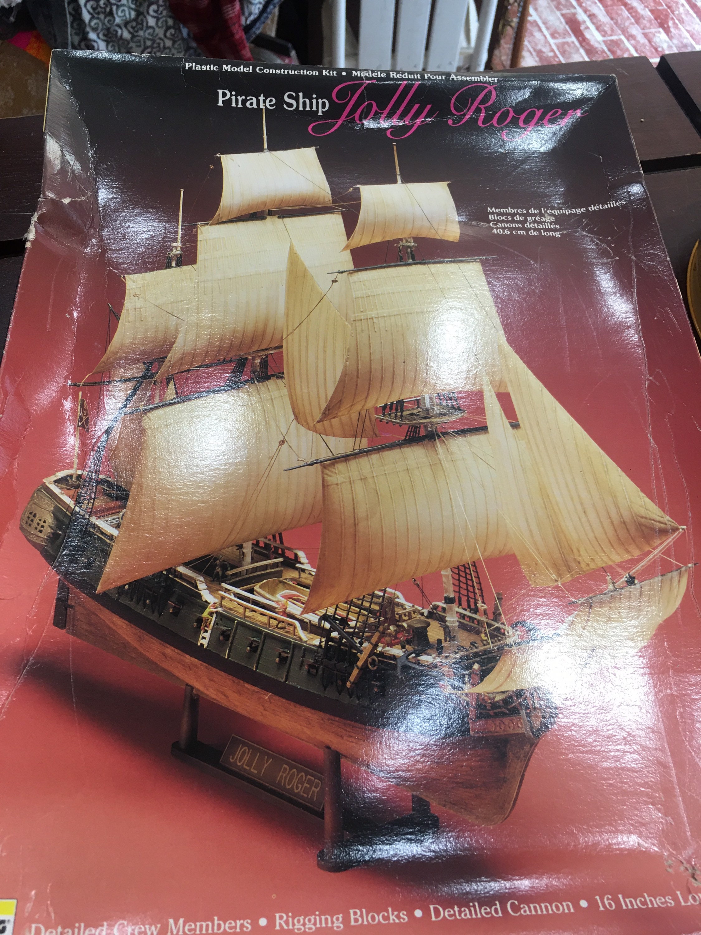 Ship Model Ship Pirate Ship Plastic From One Collection 8 5/16x7 1/2in