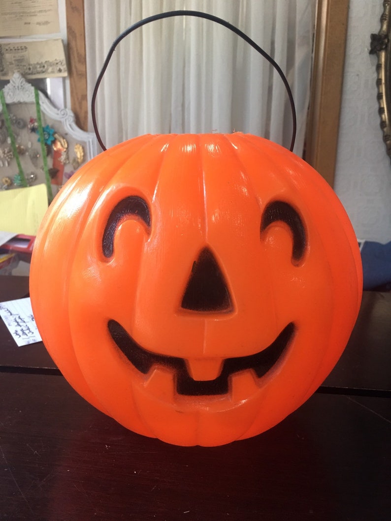Autumn Sale Halloween Blow Mold Orange Small Pumpkin With Etsy