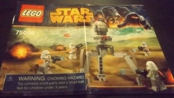 Lego Star Wars Assembly Booklet 75036 Etsy