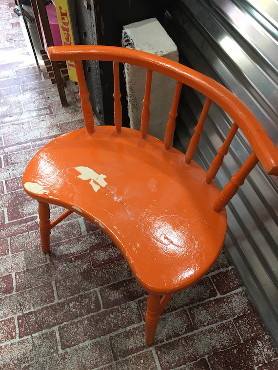 Orange chair and a half outlet