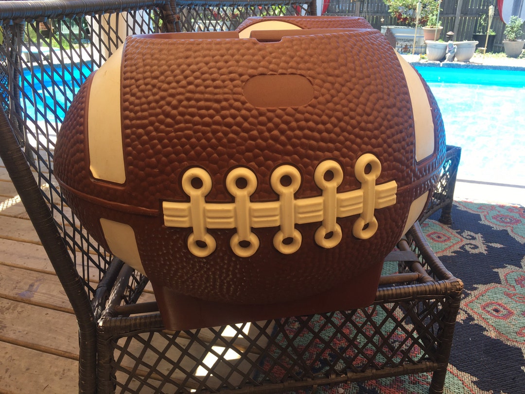 Oversized Little Tikes Football Vintage Plastic Toy Box Cooler Man Cave