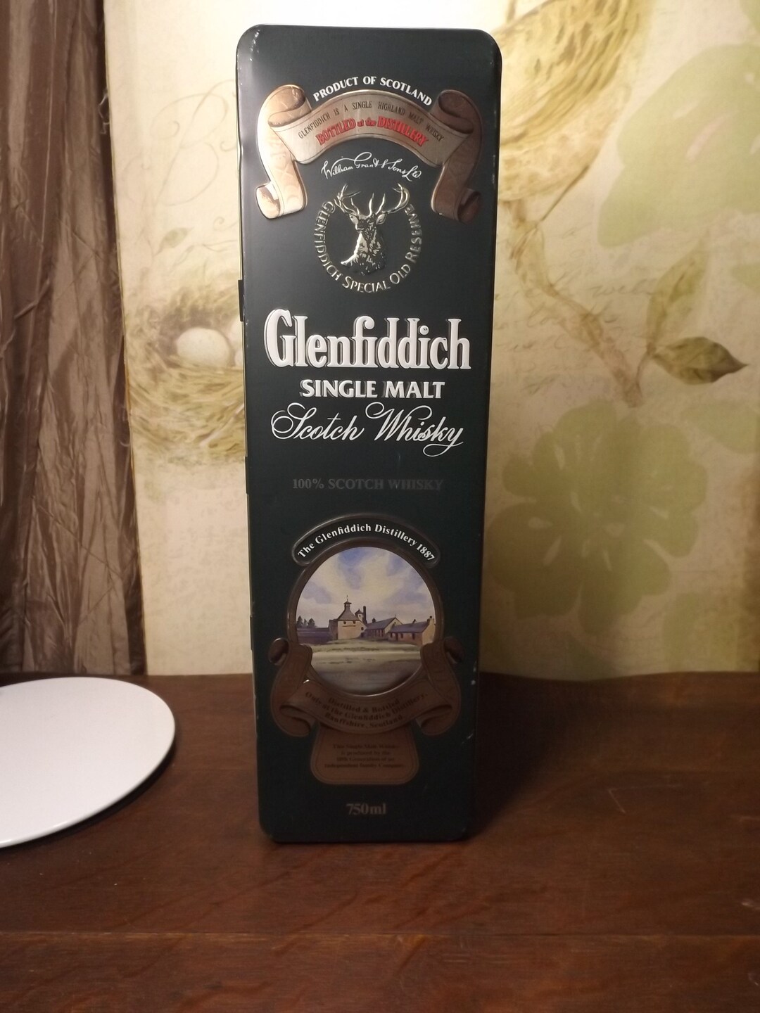 The Glenfiddich Mat Green Metal Pure Single Scotch Whiskey Tin Etsy