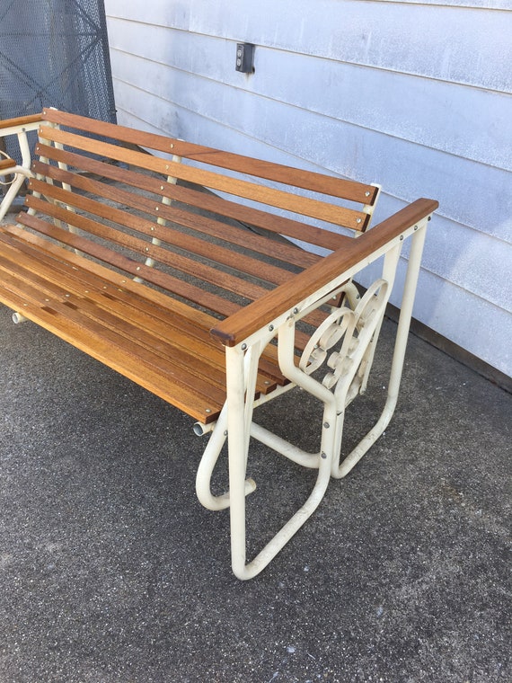 Retro glider bench new arrivals