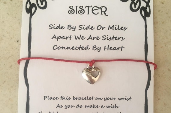 Amigos para siempre del encanto del corazón deseo Amistad Pulsera Regalo /& envolvente