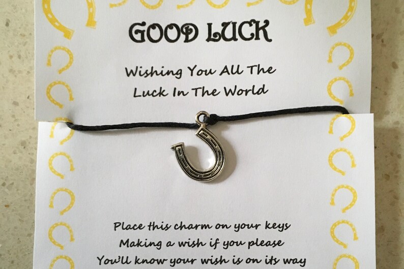 Good luck horseshoe all the luck in the world quote Etsy