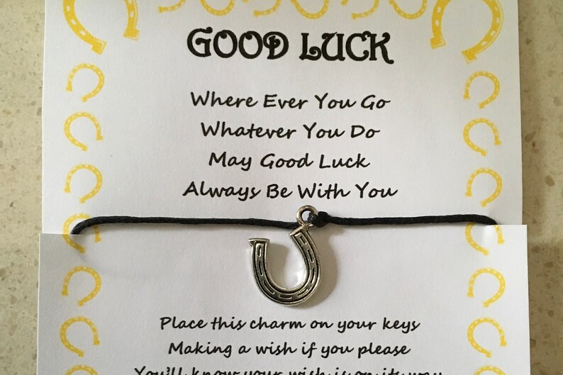 Good Luck Horseshoe May Good Luck Always Be With You Quote Etsy