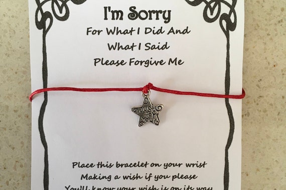 Sorry Apology Friend Best Friend Sister Card Wish Etsy