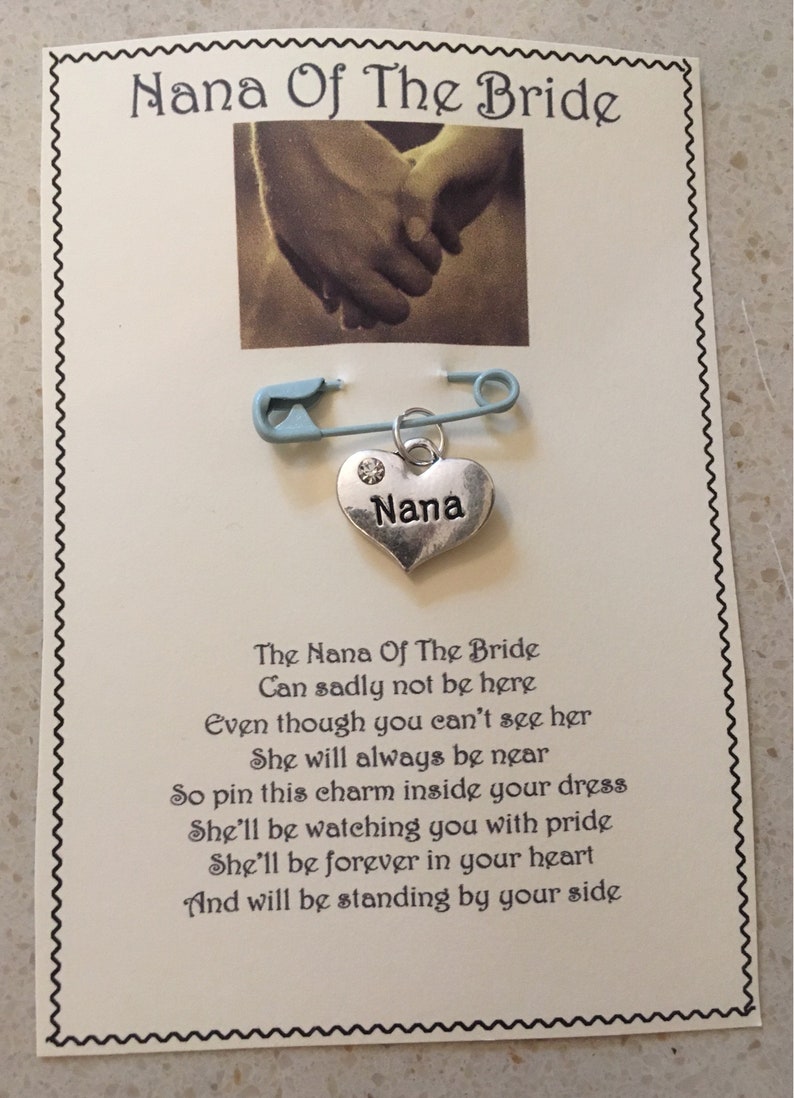 Wedding Day Nana Nan Nanny Of The Bride Groom Loving Etsy