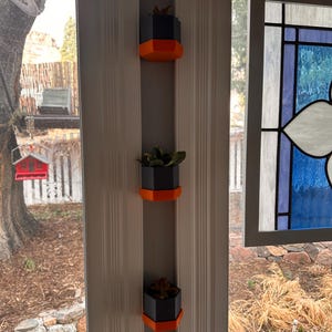 Wall Mount 3D Printed Flower Pots