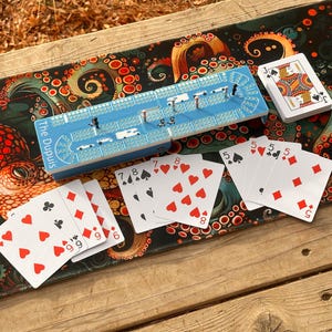 3D-geprint Cribbage-bord op maat