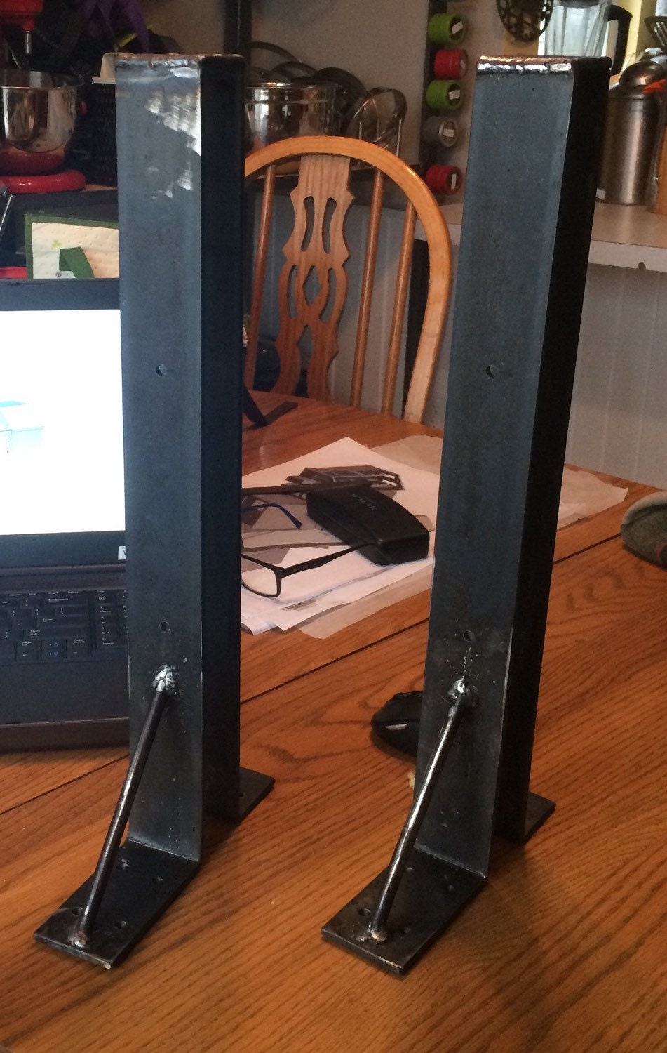 Custom Wrap Around Steel Shelf Brackets Etsy