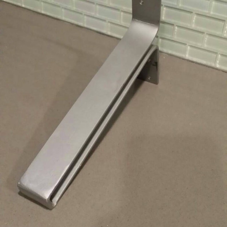 Custom Wrap Around Steel Shelf Brackets Etsy