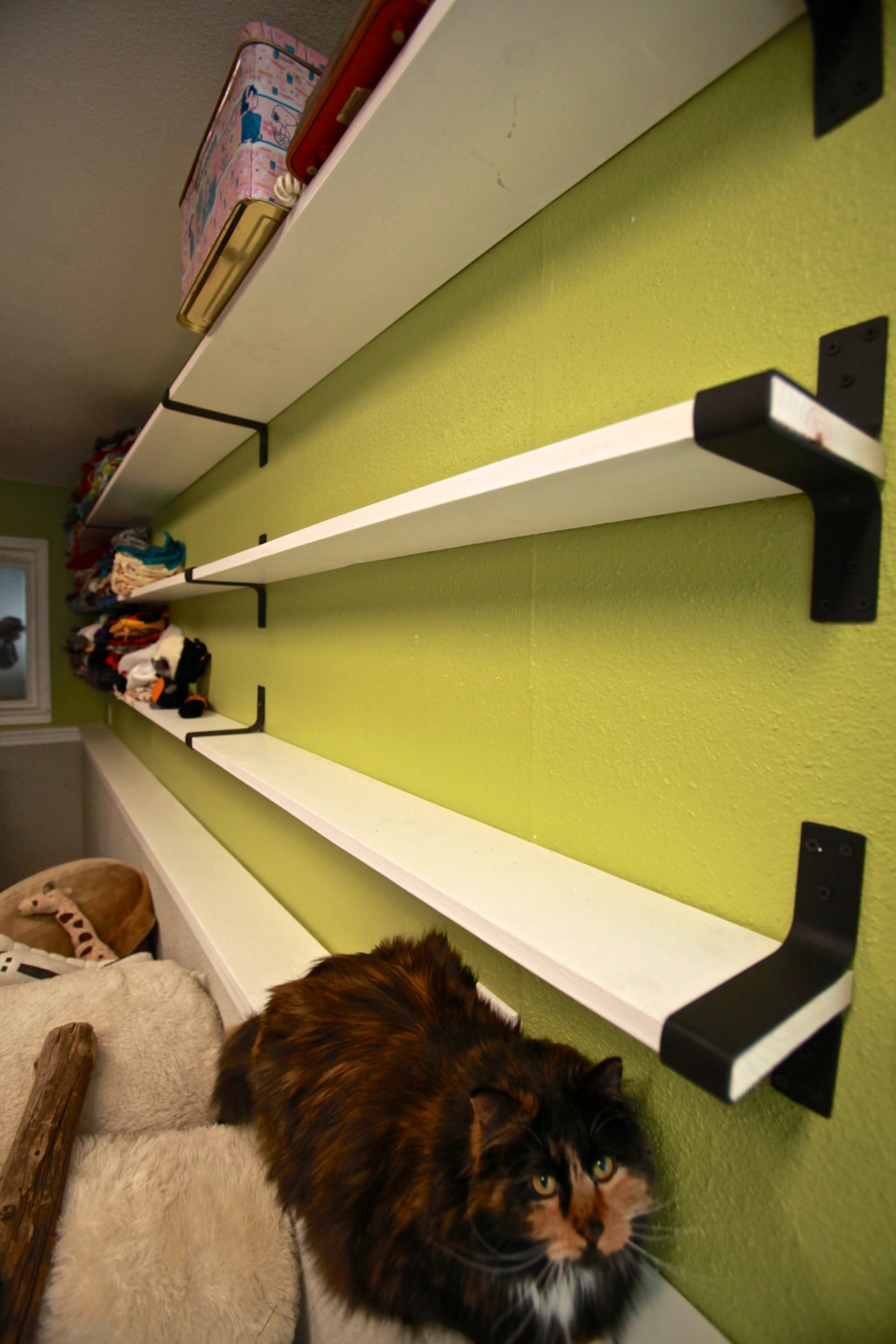 Custom Wrap Around Steel Shelf Brackets Etsy