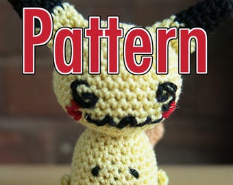 Mimikyu Crochet Pattern x Amigurumi Pokemon Doll Digital Download Mini Cute Plush
