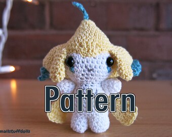 Jirachi Crochet Pattern x Amigurumi Pokemon Doll Digital Download Mini Cute Plush