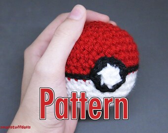 Pokeball Pattern x Amigurumi Crochet Pokemon Go Gift Guide digital download