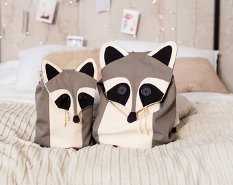 cotton Binder nursery name personalized Backpack the mouse that yarn child kindergarten boy baby raccoon