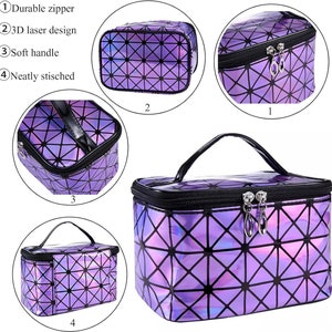 Med Purple Holographic Accessories Diamond Painting Tote Bag image 3