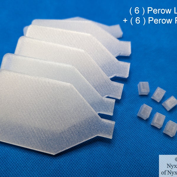6 PLUGS and LIDS for PEROW Diamond Painting Trays