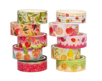Fresh Fruits Plants Washi Tape