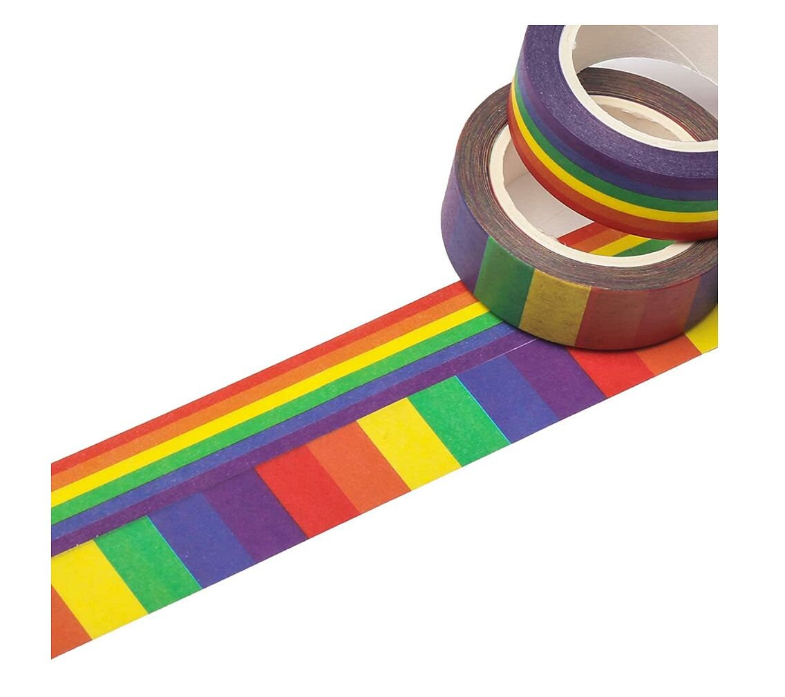 3927. Rolls Of Rainbow Tape.