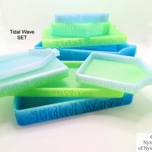 TIDAL WAVE Variegated Translucent Diamond Painting Trays 9 Pc Set