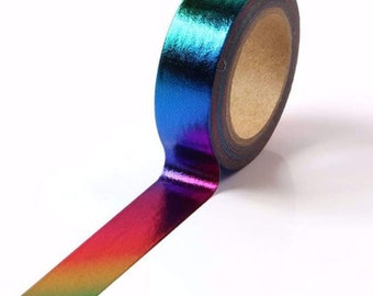 Rainbow Foil Washi Tape