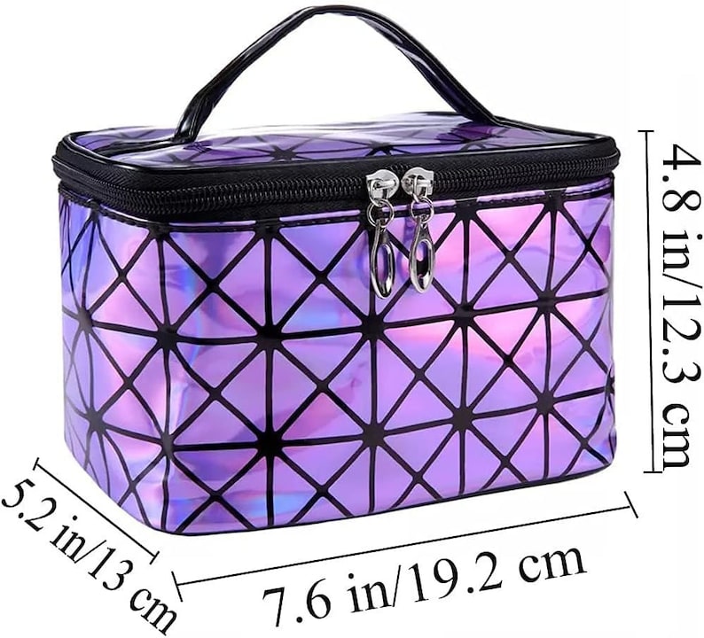 Med Purple Holographic Accessories Diamond Painting Tote Bag image 2